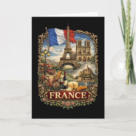 Frankreich Feiertagskarte (Vorderseite)
