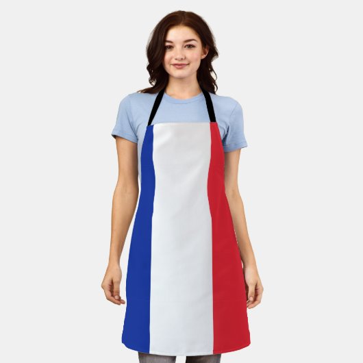 Frankreich Flag All-over Print-Schürze Schürze (Getragen)
