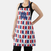 FRANKREICH FLAG MAP | Monogramm | Französisch Schürze (InSitu)