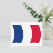 Frankreich Flag Postcard Postkarte (Stehend Vorderseite)