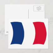 Frankreich Flag Postcard Postkarte (Vorne/Hinten)