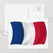Frankreich Flag Postcard Postkarte (Vorne/Hinten)