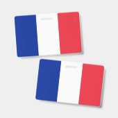 Frankreich-Flagge Ausweis (Vorder- & Rückseite)