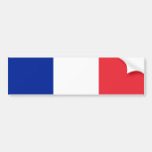 Frankreich-Flagge Autoaufkleber (Vorne)