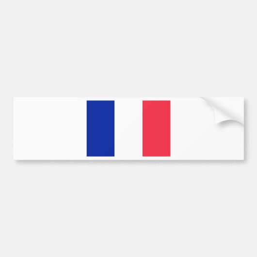Frankreich-Flagge Autoaufkleber (Vorne)