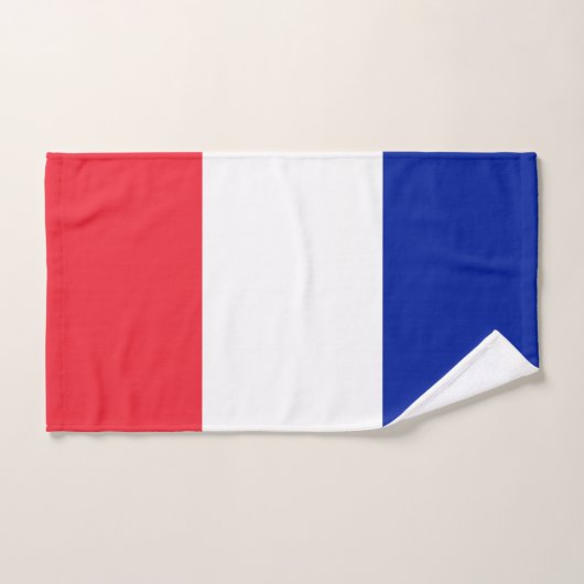 Frankreich-Flagge Badhandtuch Set (Handtuch)