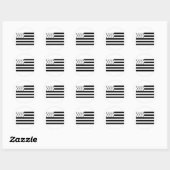 Frankreich Flagge Bretagne Runder Aufkleber (Blatt)