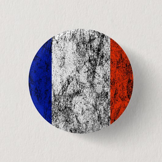 Frankreich-Flagge Button (Vorderseite)