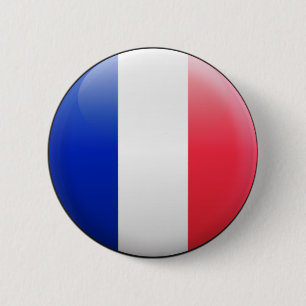 Frankreich-Flagge Button