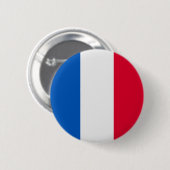 Frankreich-Flagge Button (Vorne & Hinten)