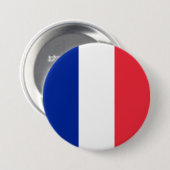 Frankreich-Flagge Button (Vorne & Hinten)
