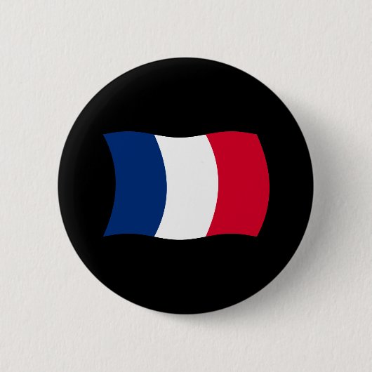 Frankreich-Flagge-Button Button (Vorderseite)