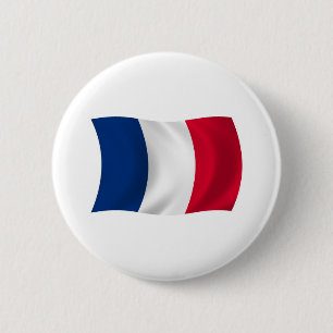 Frankreich-Flagge-Button Button