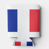 Frankreich-Flagge Dosenkühler (Rückseite)