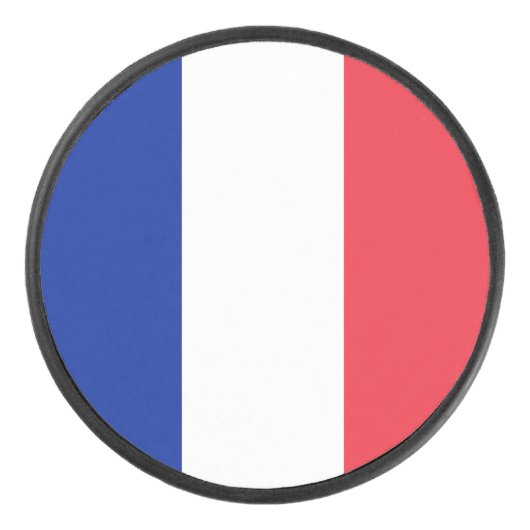 Frankreich-Flagge Eishockey Puck (Vorderseite)