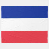 Frankreich-Flagge Fleecedecke (Vorderseite (Horizontal))