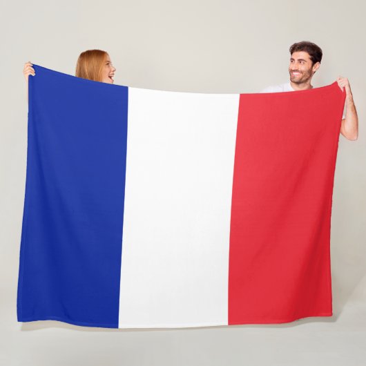 Frankreich-Flagge Fleecedecke (Beispiel)
