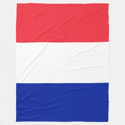 Frankreich-Flagge Fleecedecke (Vorderseite)