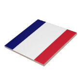 Frankreich-Flagge Fliese (Seite)