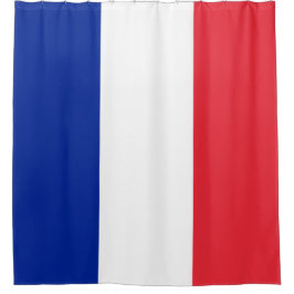 Frankreich Flagge Französisch Tricolor Blue White  Duschvorhang