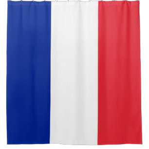 Frankreich Flagge Französisch Tricolor Blue White Duschvorhang