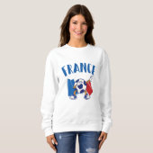 Frankreich - Flagge für den Fußball Sweatshirt (Vorne ganz)