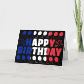 Frankreich - Flagge Geburtskarte Karte (Vorderseite)