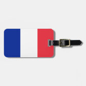 Frankreich-Flagge Gepäckanhänger (Vorderseite horizontal)