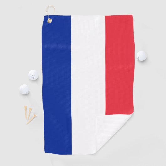 Frankreich-Flagge Golfhandtuch (Insitu)
