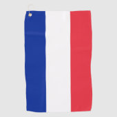 Frankreich-Flagge Golfhandtuch (Vorderseite)