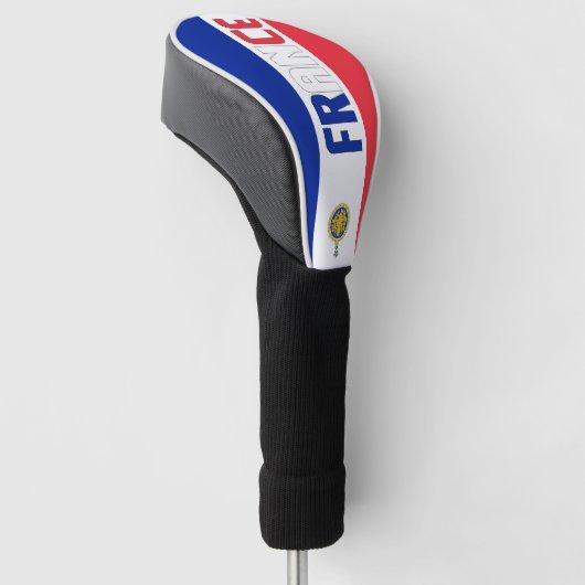Frankreich Flagge Gorgetic Patriotic Golf Headcover (angewinkelt)