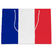 Frankreich-Flagge Große Geschenktüte (Vorderseite)