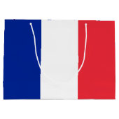 Frankreich-Flagge Große Geschenktüte (Rückseite)