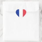 Frankreich-Flagge Herz-Aufkleber (Tasche)