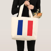 Frankreich-Flagge Jumbo Stoffbeutel (Vorderseite (Produkt))