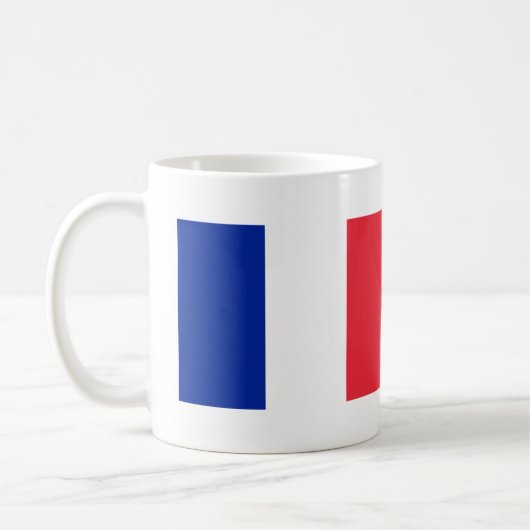 Frankreich-Flagge Kaffeetasse (Links)