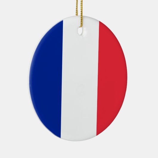 Frankreich-Flagge Keramik Ornament (Rechts)