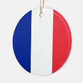 Frankreich-Flagge Keramik Ornament (Links)