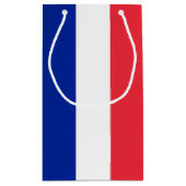 Frankreich-Flagge Kleine Geschenktüte (Rückseite)