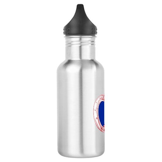 Frankreich Flagge Klettersteiger Carabiner Edelstahlflasche (Links)