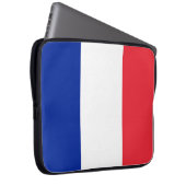 Frankreich-Flagge Laptopschutzhülle (Vorne Rechts)