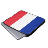 Frankreich-Flagge Laptopschutzhülle (Vorne Knopf)