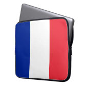 Frankreich-Flagge Laptopschutzhülle (Vorderseite Links)