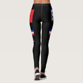 Frankreich-Flagge Leggings (Rückseite)