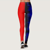 Frankreich-Flagge Leggings (Rückseite)