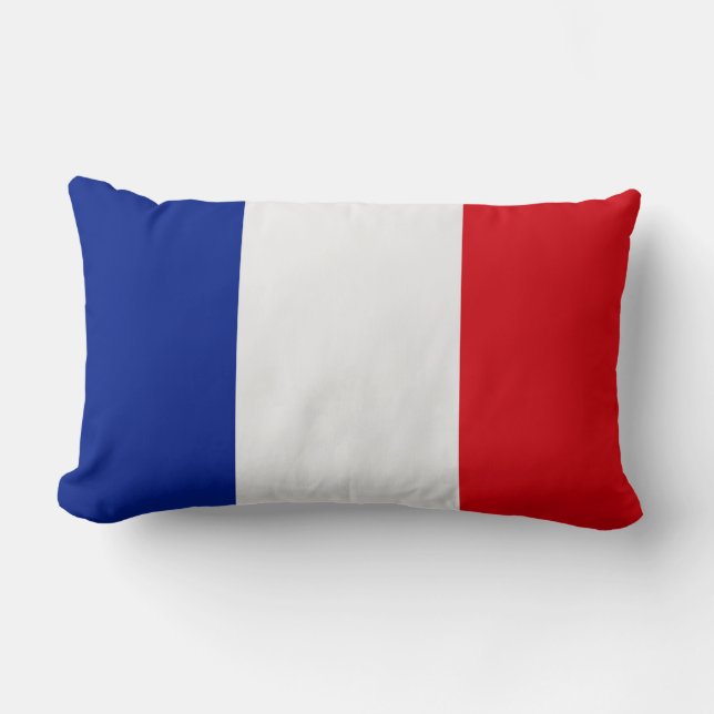 Frankreich-Flagge Lendenkissen (Vorderseite)