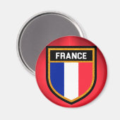 Frankreich-Flagge Magnet (Vorderseite/Rückseite)