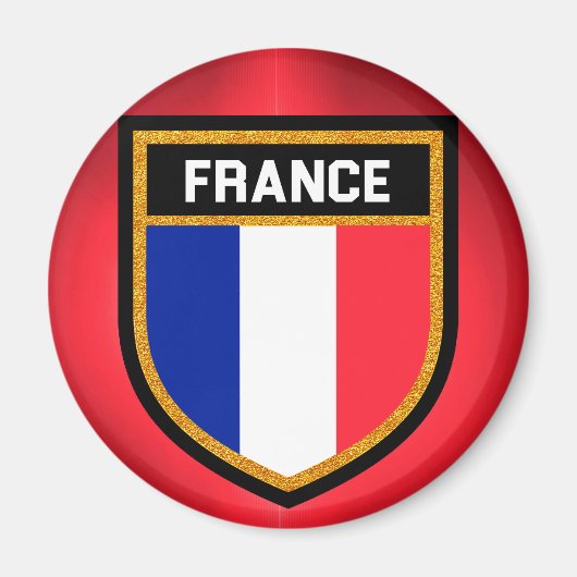 Frankreich-Flagge Magnet (Vorne)