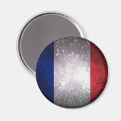 Frankreich-Flagge Magnet (Vorderseite/Rückseite)