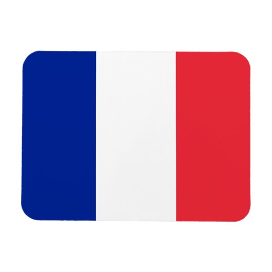 Frankreich-Flagge Magnet (Horizontal)